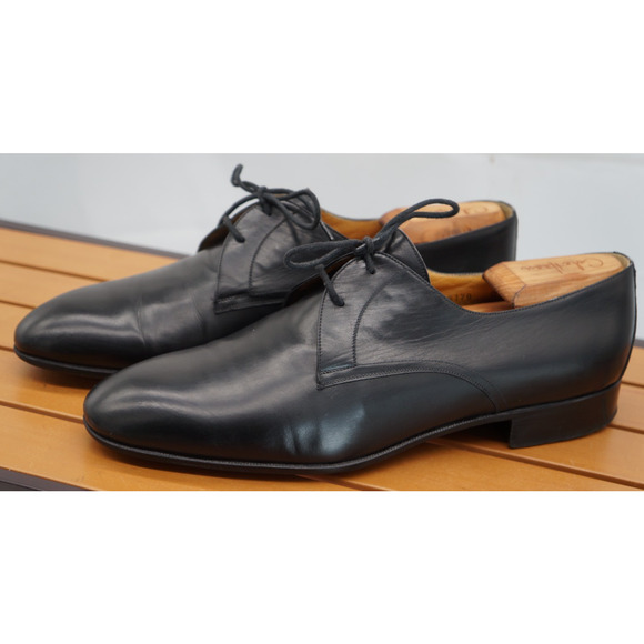 Bruno Magli Men’s Shoes Size 9 Black Plain Toe Oxfords Made In Italy Bolonga main image 6